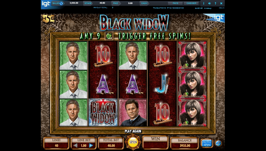 Black Widow slot play free