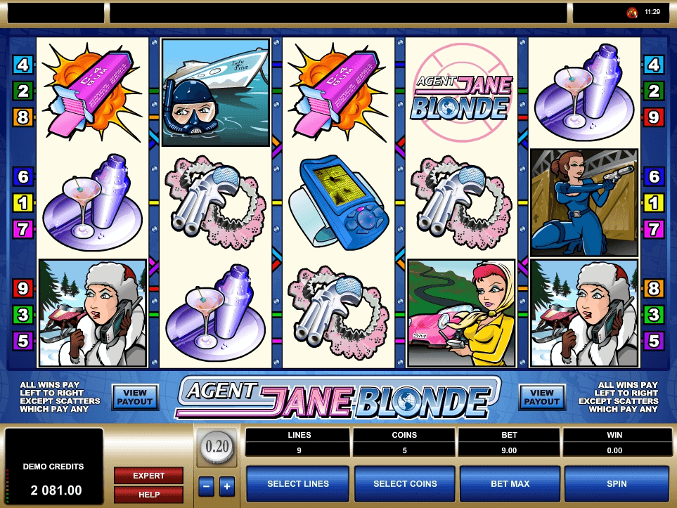 Agent Jane Blonde slot play free