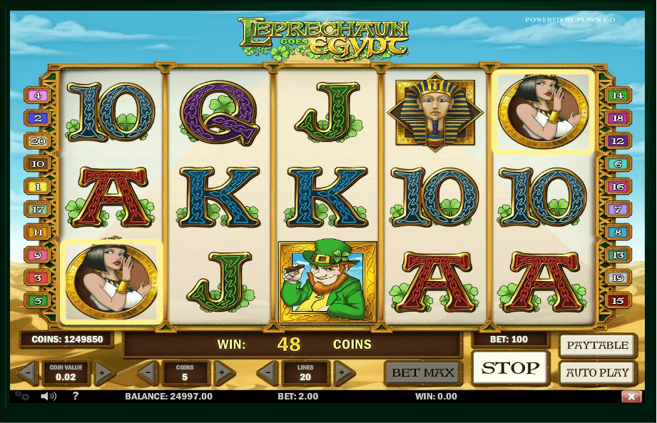 Leprechaun goes Egypt slot play free