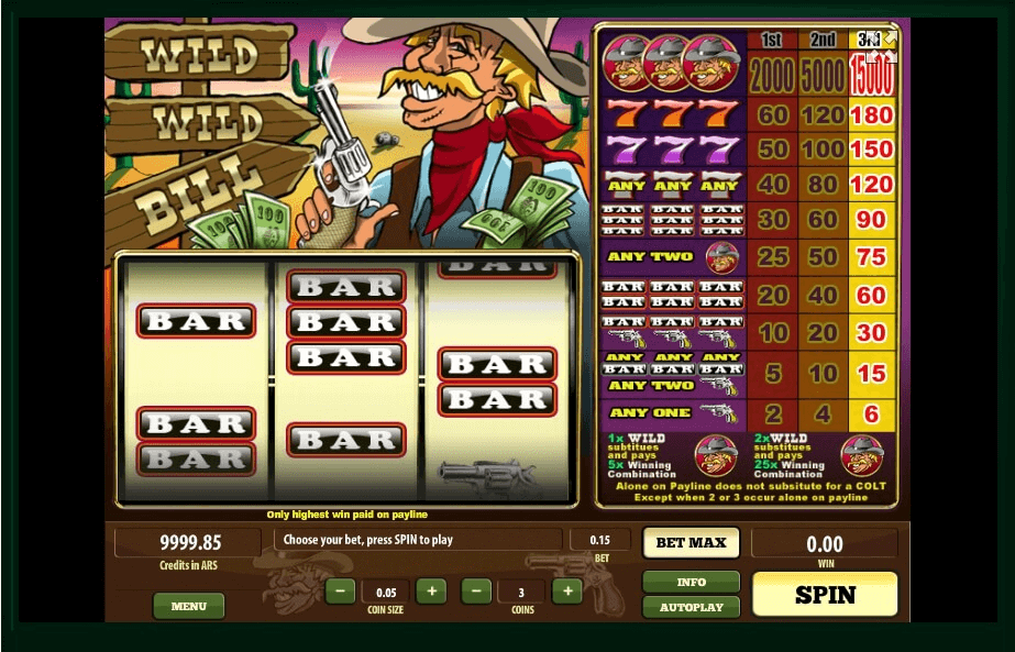 Wild Wild Bill slot play free