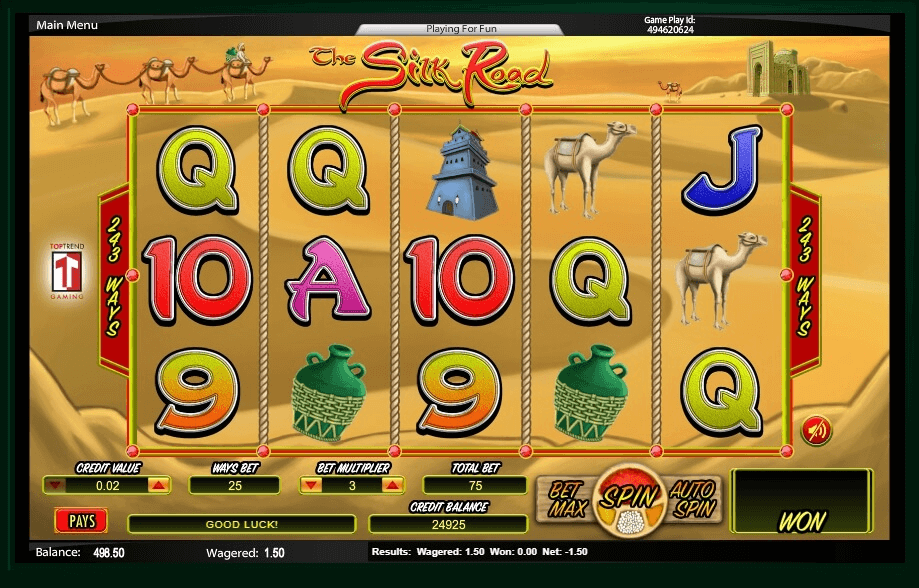 The Silk Road slot play free