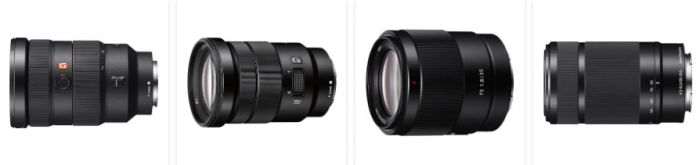 sony lenses