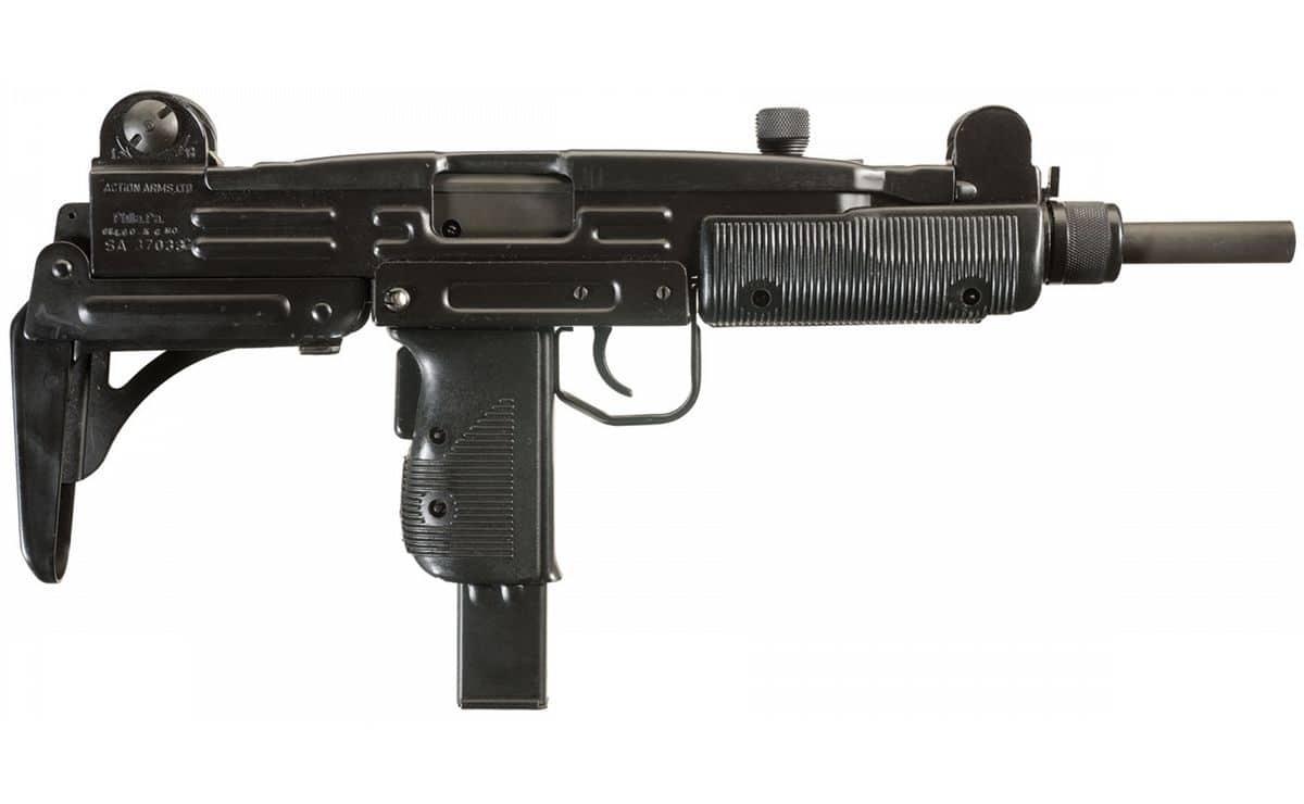 The Uzi s a family of Israeli open-bolt, blowback-operated submachine guns