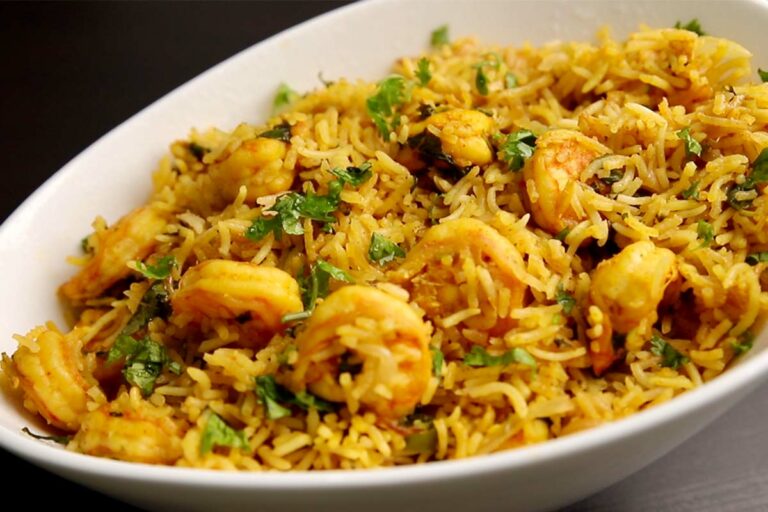 Prawn Pulao | Shrimp Pulao | Simple Prawn Pulao Recipe