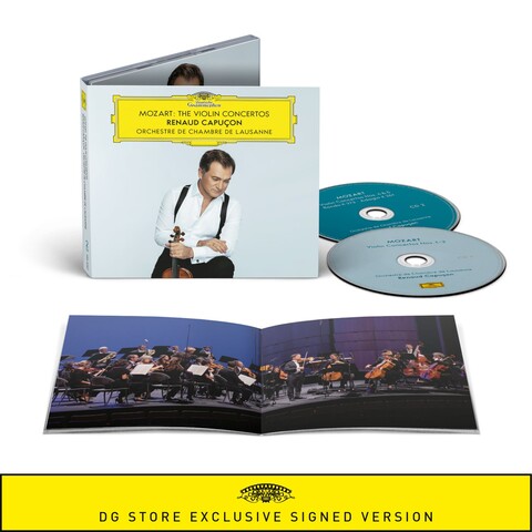 Mozart Violin Concertos by Renaud Capuçon - 2CD Digipack + signed Art Card - shop now at Deutsche Grammophon store