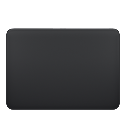 Magic Trackpad, black multi-touch surface, wedge shape, silver aluminum body