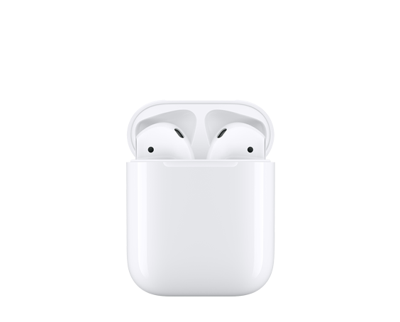 可自訂的 AirPods (第 2 代) 充電盒，具有個人化文字和可愛或有趣的動畫表情符號。