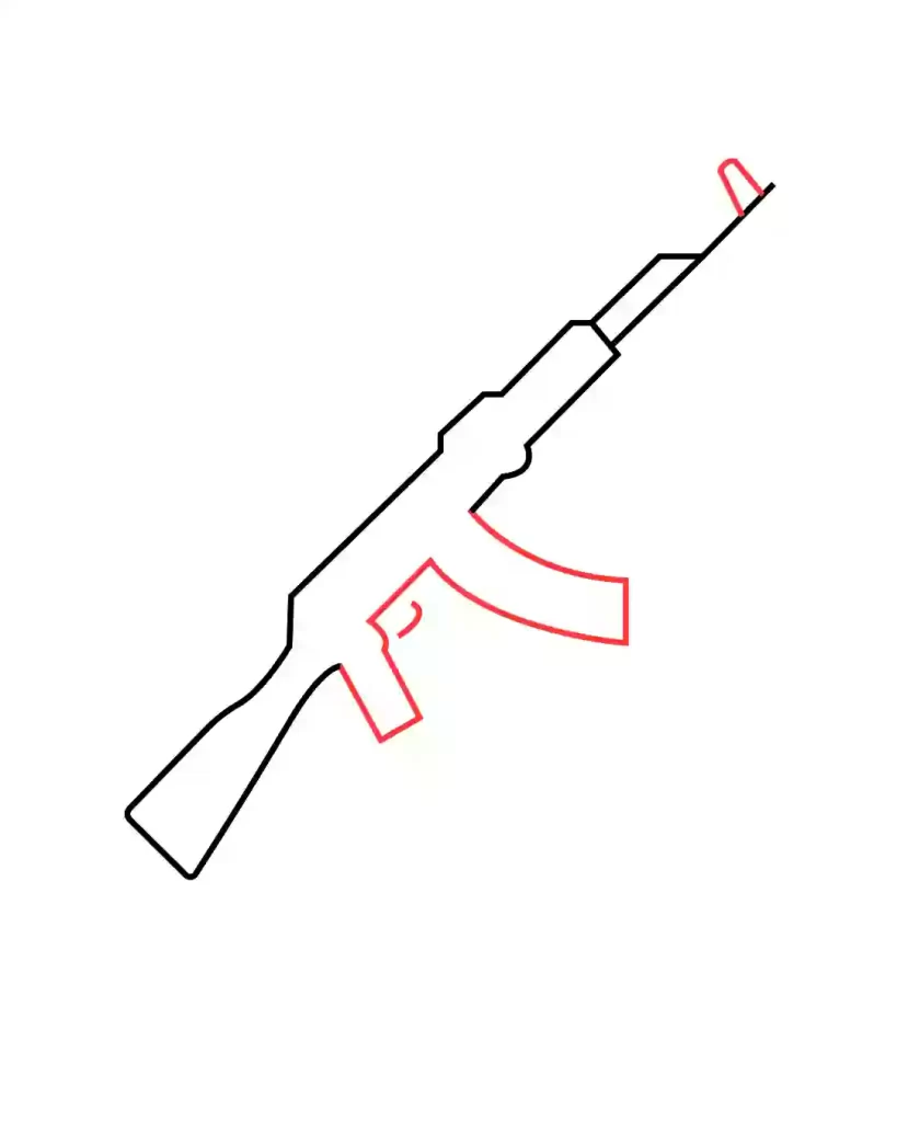 how-to-draw-a-ak-47-in-simple-and-easy-steps