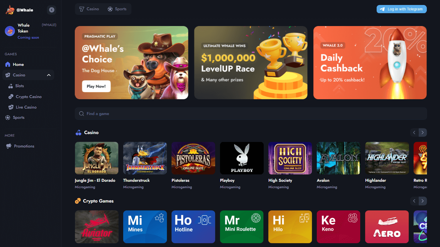 whale.io_casino_homepage_desktop