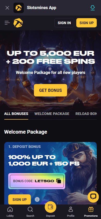 slotsmines_casino_promotions_mobile