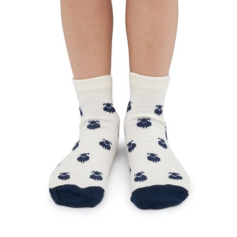 Kids’ Merino Summer Socks Blue Sheep