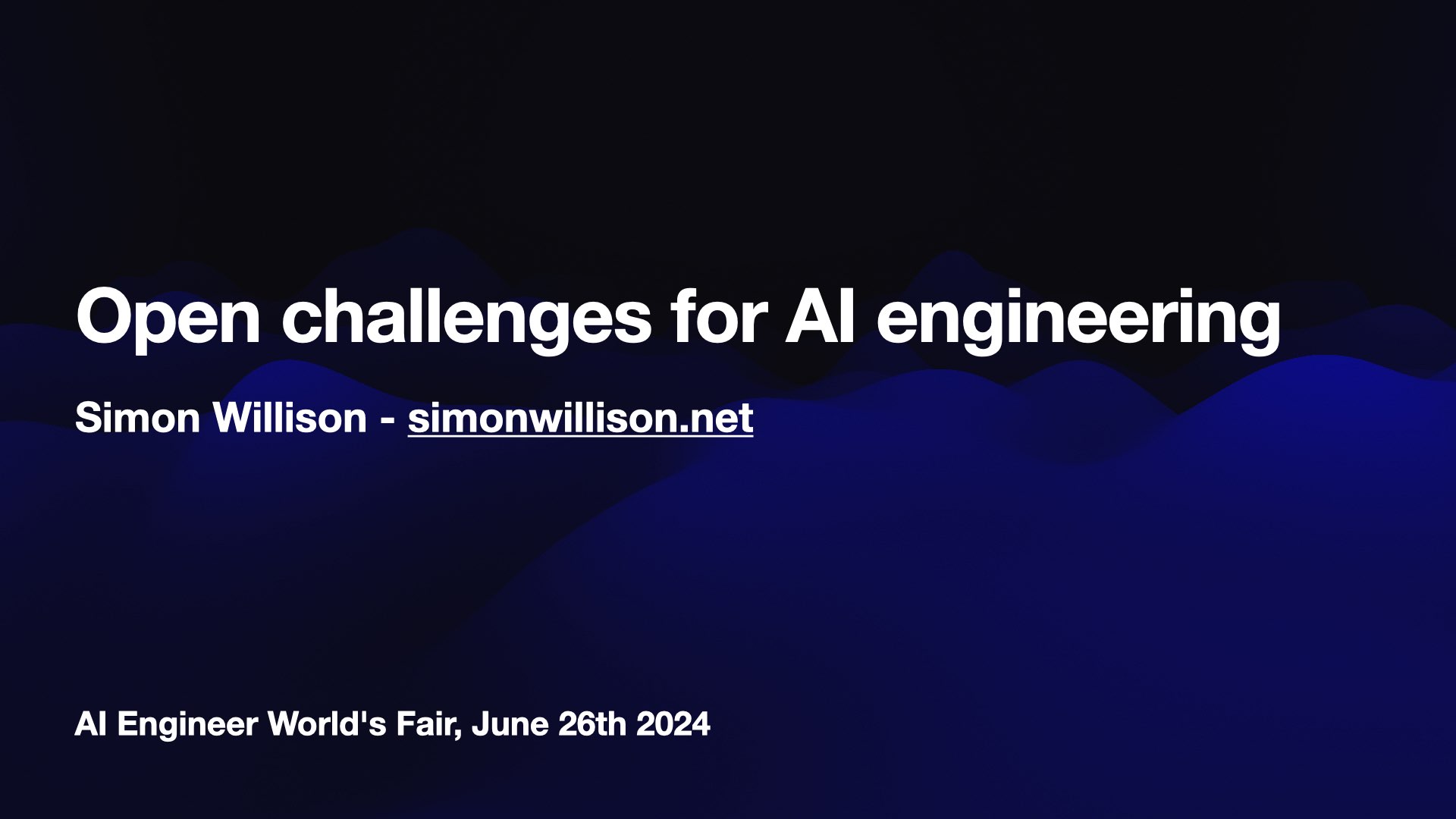 Visit Open challenges for AI engineering