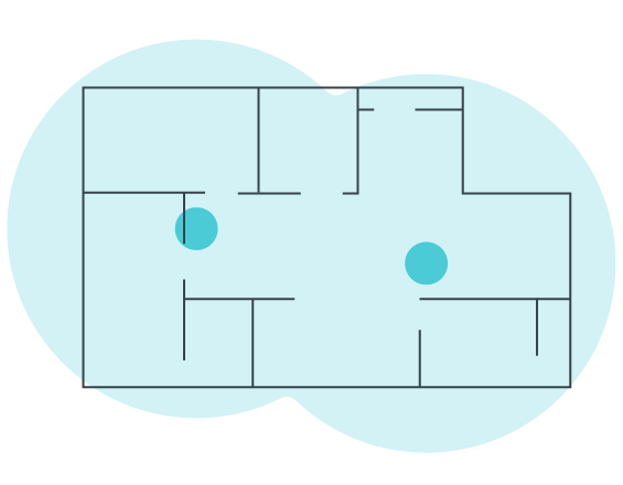 Mesh WiFi range in a home 