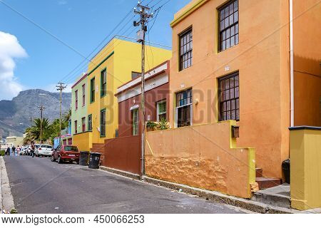 Bo Kaap Township In Cape Town February 20202, Colorful House In Cape Town South Africa. Bo Kaap