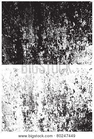 Grunge Black And White Texture. Distress Texture. Scratch Texture. Wall Background. Rubber Stamp Tex