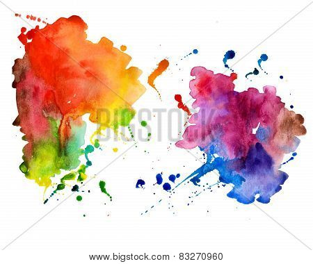 Abstract hand drawn watercolor background,vector illustration