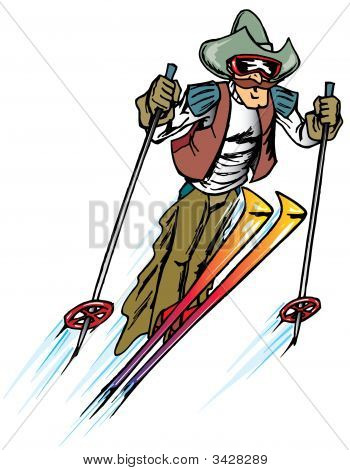 Cowboy Skier