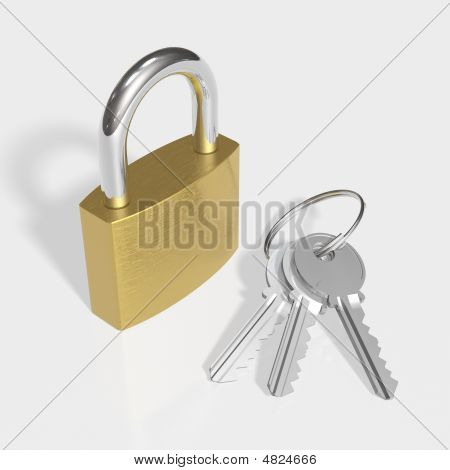 Padlock With Keys