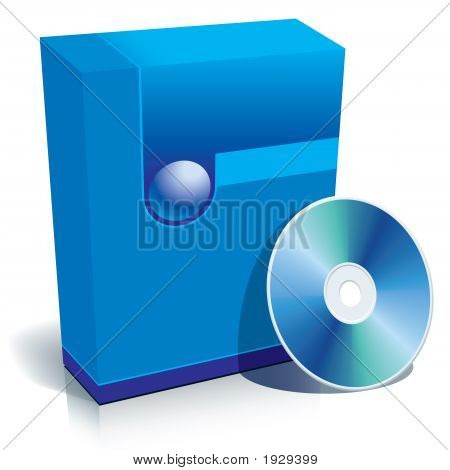 Box And Cd Blue