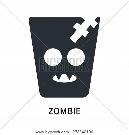 Zombie Icon Isolated On White Background. Zombie Icon Simple Sign. Zombie Icon Trendy And Modern Sym