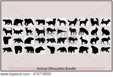 Silhouettes Of Animals ,animals,zoo Animals Collection ,african Animals Silhouette