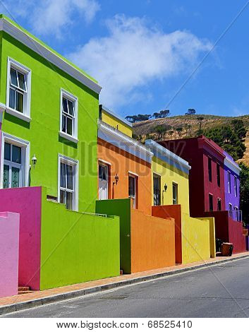 Colorful houses of Bo Kaap, Cape Town, South Africa