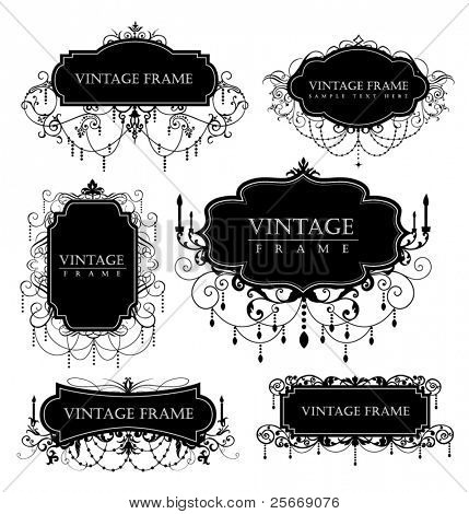 elegance vintage frames for your text