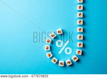 Savings Accrue Interest. Money Flows Into The Deposit. Lending, Loans And Mortgages. Borrowing In De