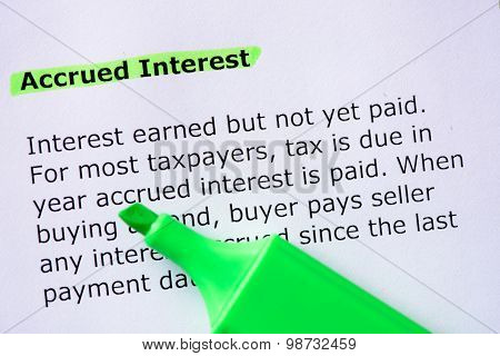 Accrued Interest