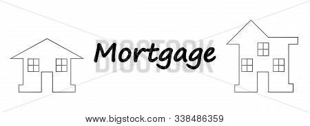 Vector Illustration: Mortgage Loan To Buy A House. Returns Mortgage Loan With Interest. Infographics