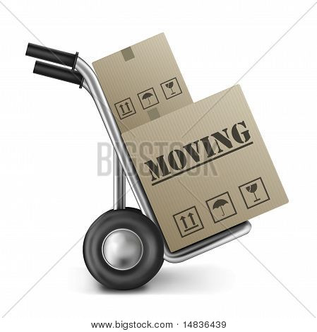 Moving Cardboard Box Hand Truck