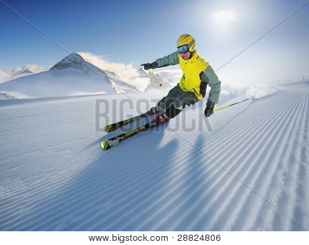 The Skier (first on the piste)