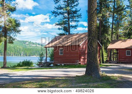 Resort Log Cabins on Lake