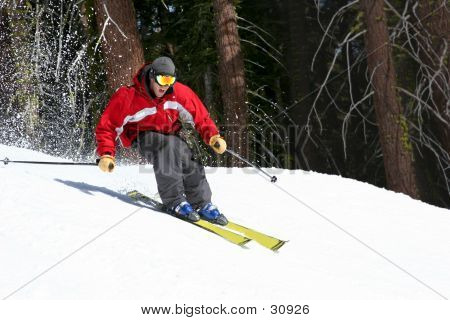 Skier On A Slope