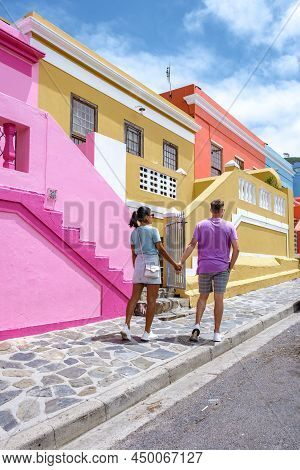 Bo Kaap Township In Cape Town February 20202, Colorful House In Cape Town South Africa. Bo Kaap. Cou