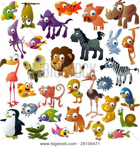 extra big vector animal set