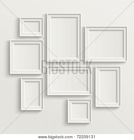 Blank Picture Frame Template Set