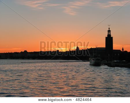 Sunset In Stockholm, Sweden