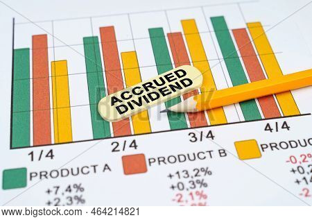 Business Concept. On Business Reports - Diagrams There Is A Pencil And A Sticker With The Inscriptio