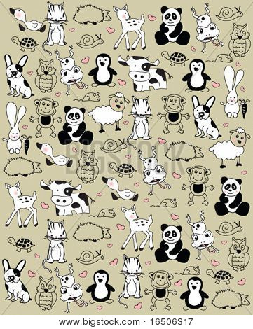 cute animals pattern