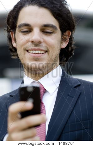 Businessman Texting