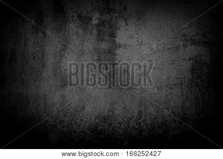 Black Grunge Texture Background. Abstract Grunge Texture On Distress Wall In The Dark. Dirty Grunge