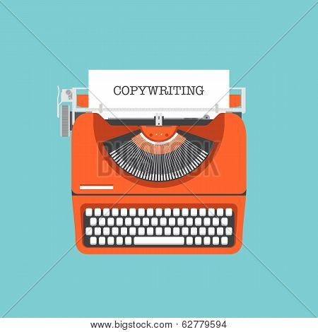 Copywriting Flat Illustration Concept