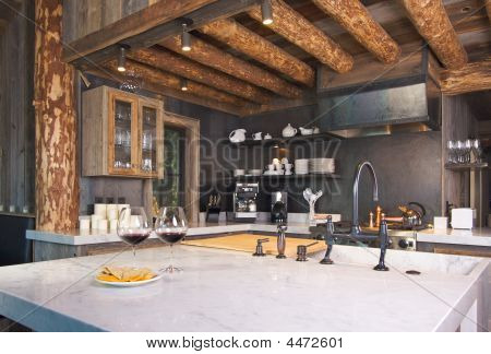 Rustic Cabin Kitchen