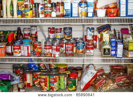 Pantry Full Of Food Staples