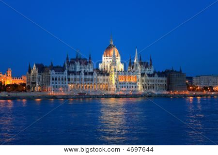 Hungarian Parliament In Budapest