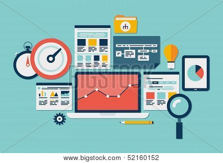 Website Seo And Analytics Icons