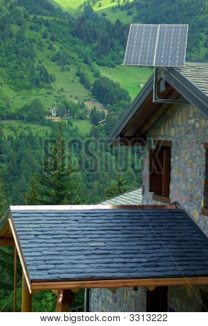 Photovoltaic Panels In The Mountains