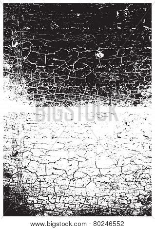 Grunge Black And White Texture. Distress Texture. Scratch Texture. Wall Background. Rubber Stamp Tex