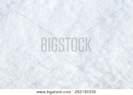 Winter Snow. Snow Texture Top View Of The Snow. Texture For Design. Snowy White Texture. Snowflakes.